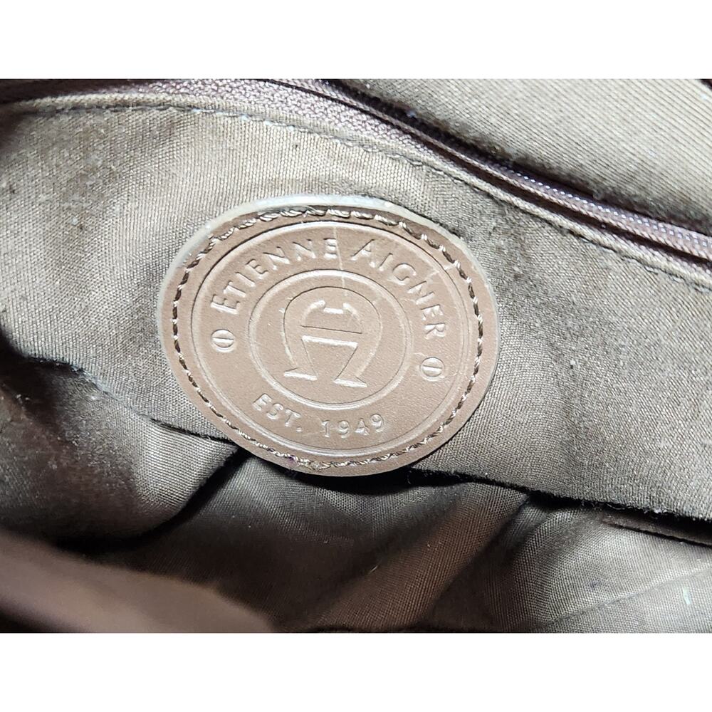Vintage Etienne Aigner Canvas/Leather Monogram Logo Purse - Picture 4 of 7